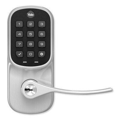Yale Z-Wave Plus Assure Push Button Keypad Lever Lock, Gen5, Satin Nickel